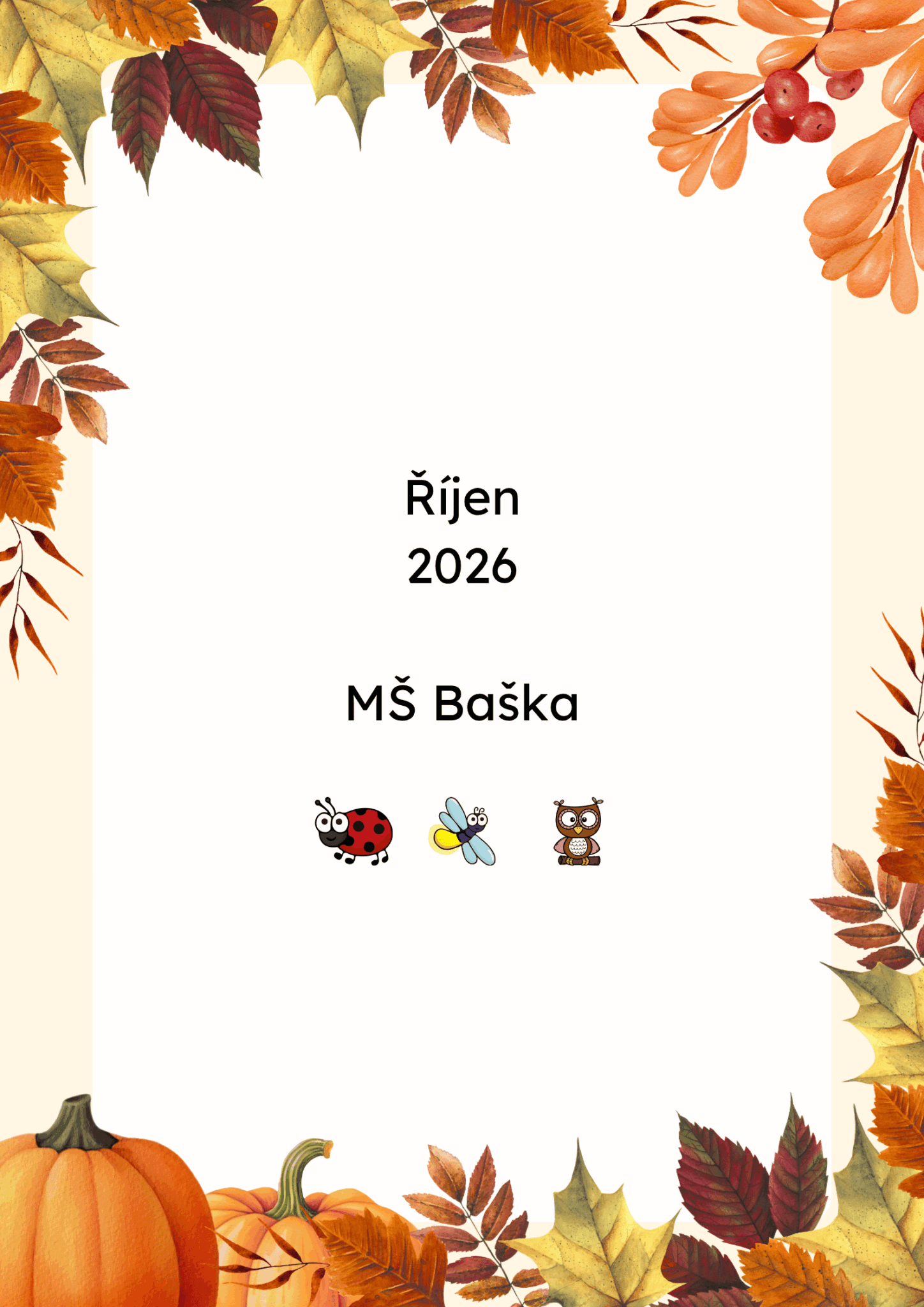 akce MŠ Baška říjen